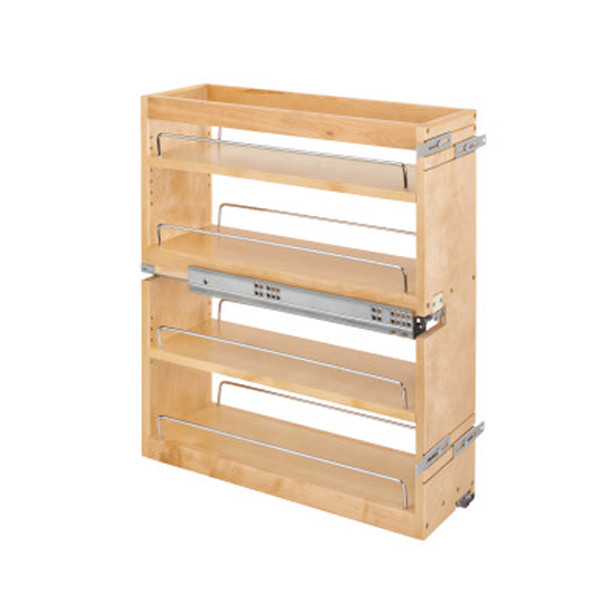 7" Bottom/Side Mount, Soft-Close, Frameless Base Cabinet Organizer