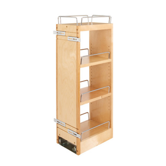 8 in. Wall Pullout Shelving System with Soft-Close for 12" Wall Cabinet