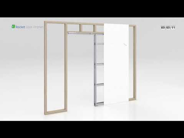 Rocket Pocket Door Frame Kit 32"x80", Single Door