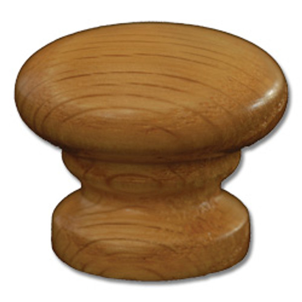 Knob 1-1/8" Cherry Unfinished Face Grain