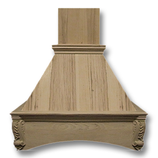Wall Wood Hood 30in Arched Corbel Maple
