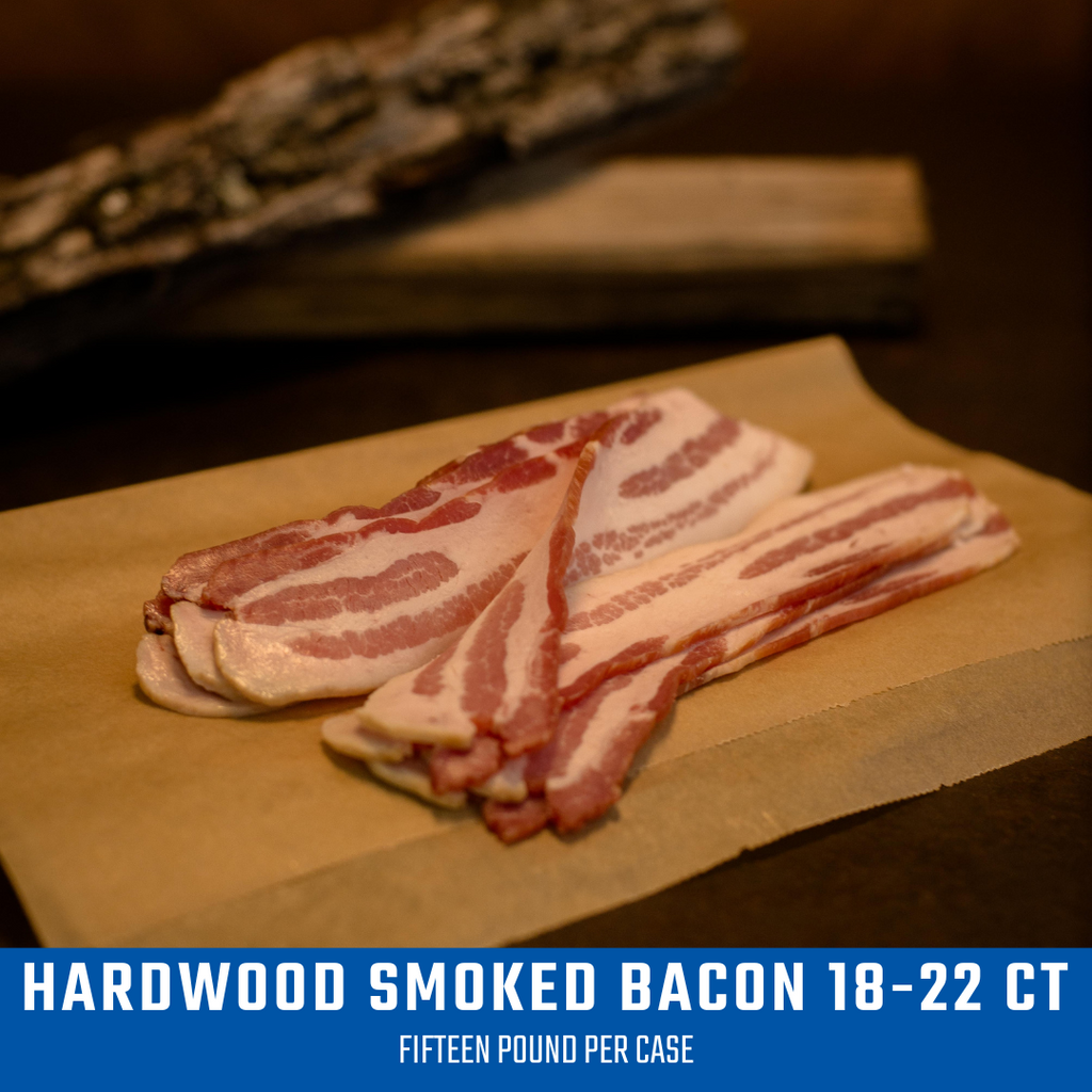 Hardwood Smoked Bacon 18-22CT SLICED (BULK-15lbs)