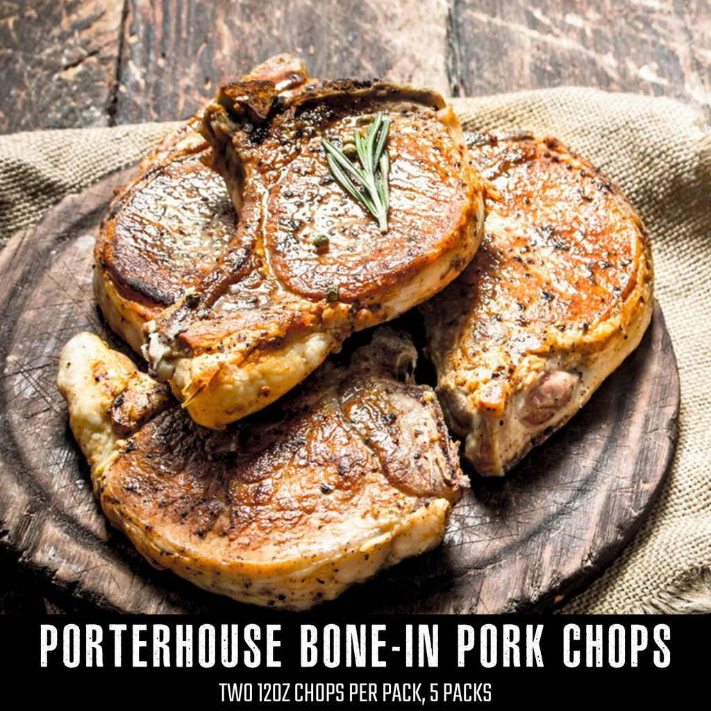 Porterhouse Bone-In Pork Chops (5 packs of 2)