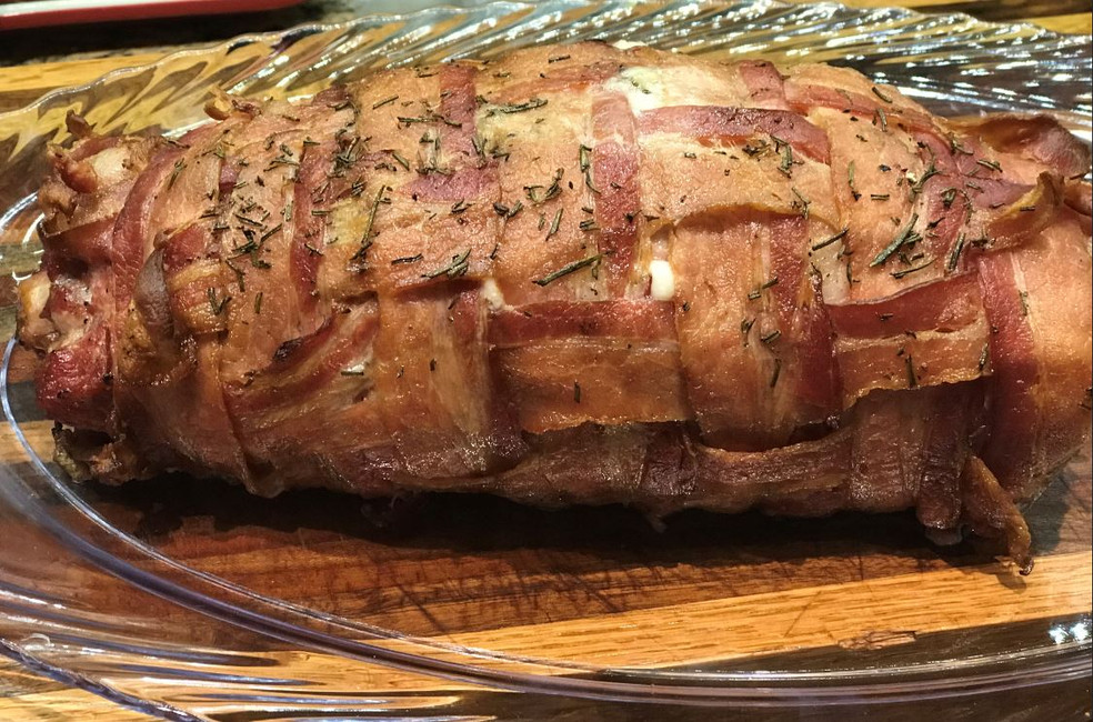 RECIPE: STUFFED, BACON WEAVE PORK LOIN BY RON DIMPFLMAIER