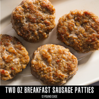 2oz Breakfast Sausage Patties (12lb BULK box)