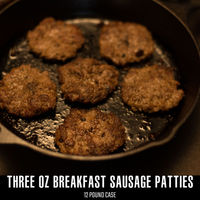 3oz Breakfast Sausage Patties (12lb BULK box)