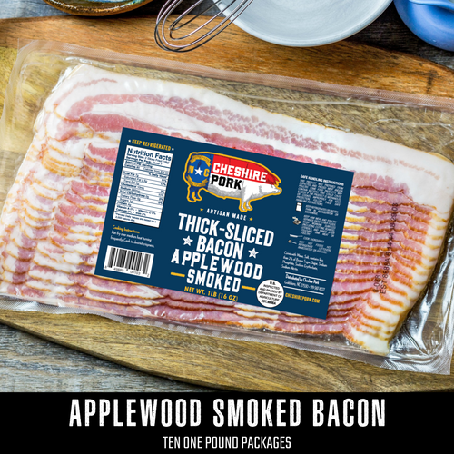 Applewood Smoked Thick Sliced Bacon  Retail (10 Packs)