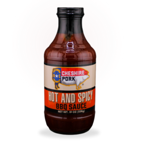 Cheshire Pork Hot and Spicy BBQ Sauce Case