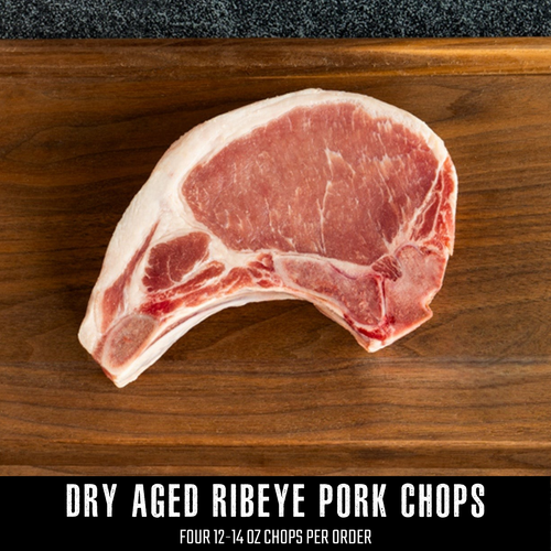 12-14oz Dry Aged Pork Chops (4 chops per order)