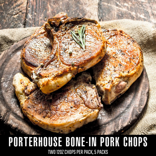 Porterhouse Bone-In Pork Chops (5 packs of 2)