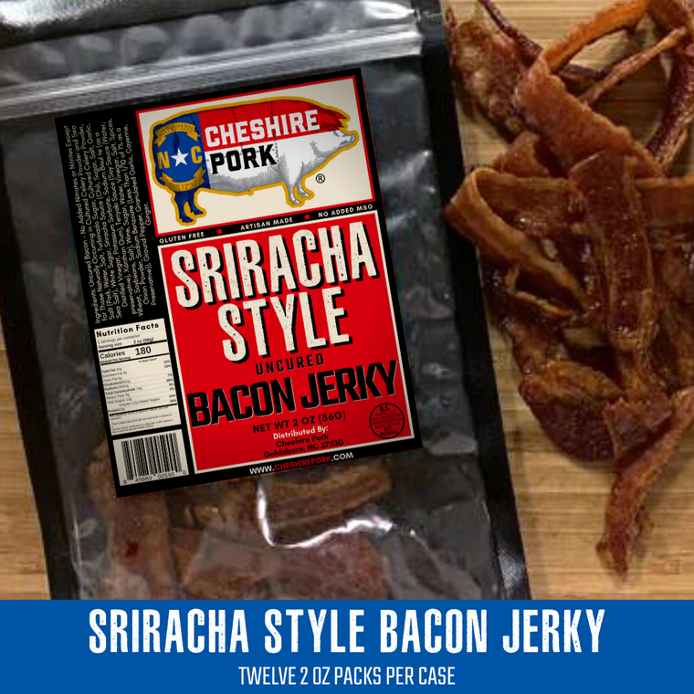 Cheshire Pork Siracha Bacon Jerky Case