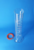 PYREX® Heatproof Glass Measuring Cylinder with Double Scale, Tall Form, Class A