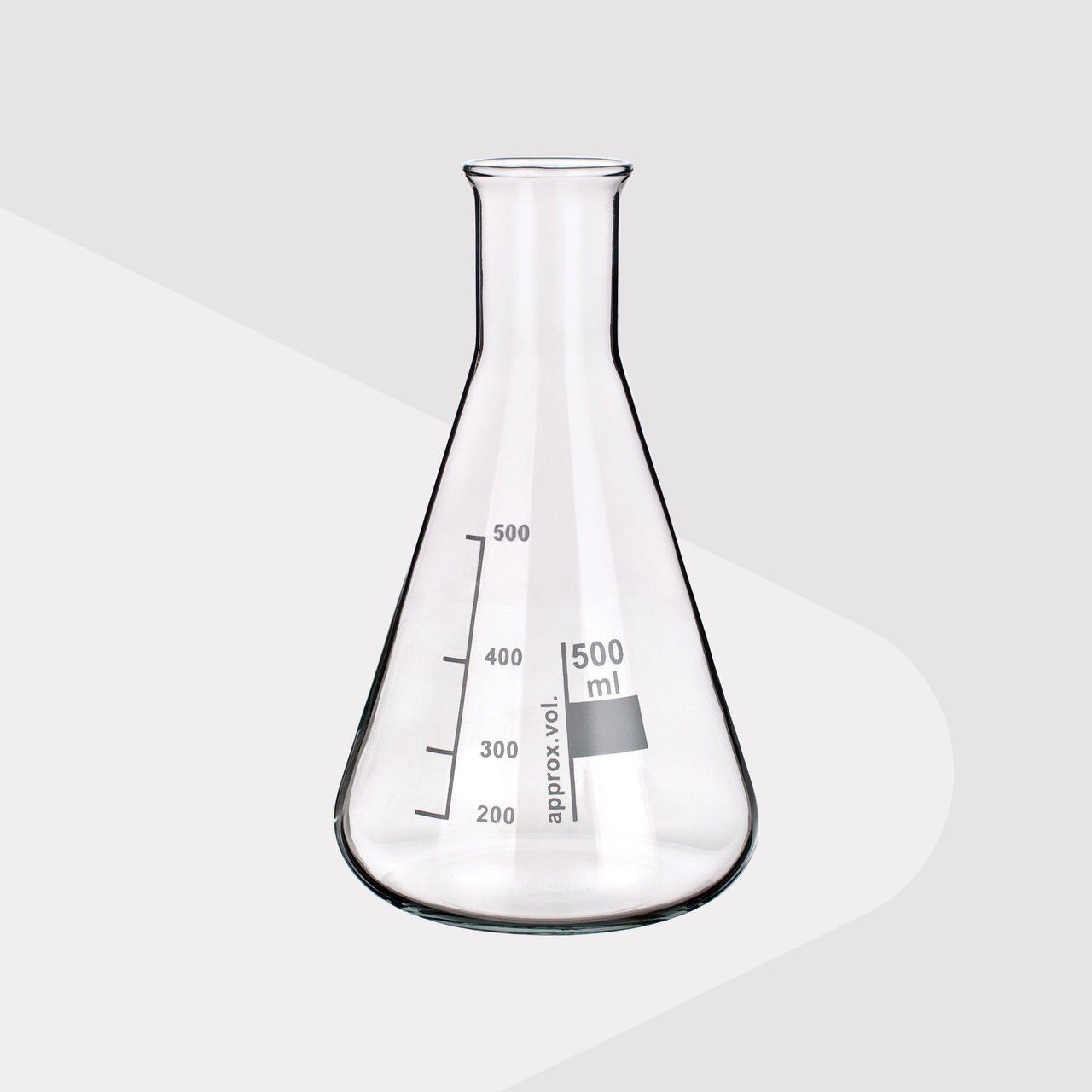 Borosilicate Glass Erlenmeyer  Flasks Narrow Neck 1000ml 