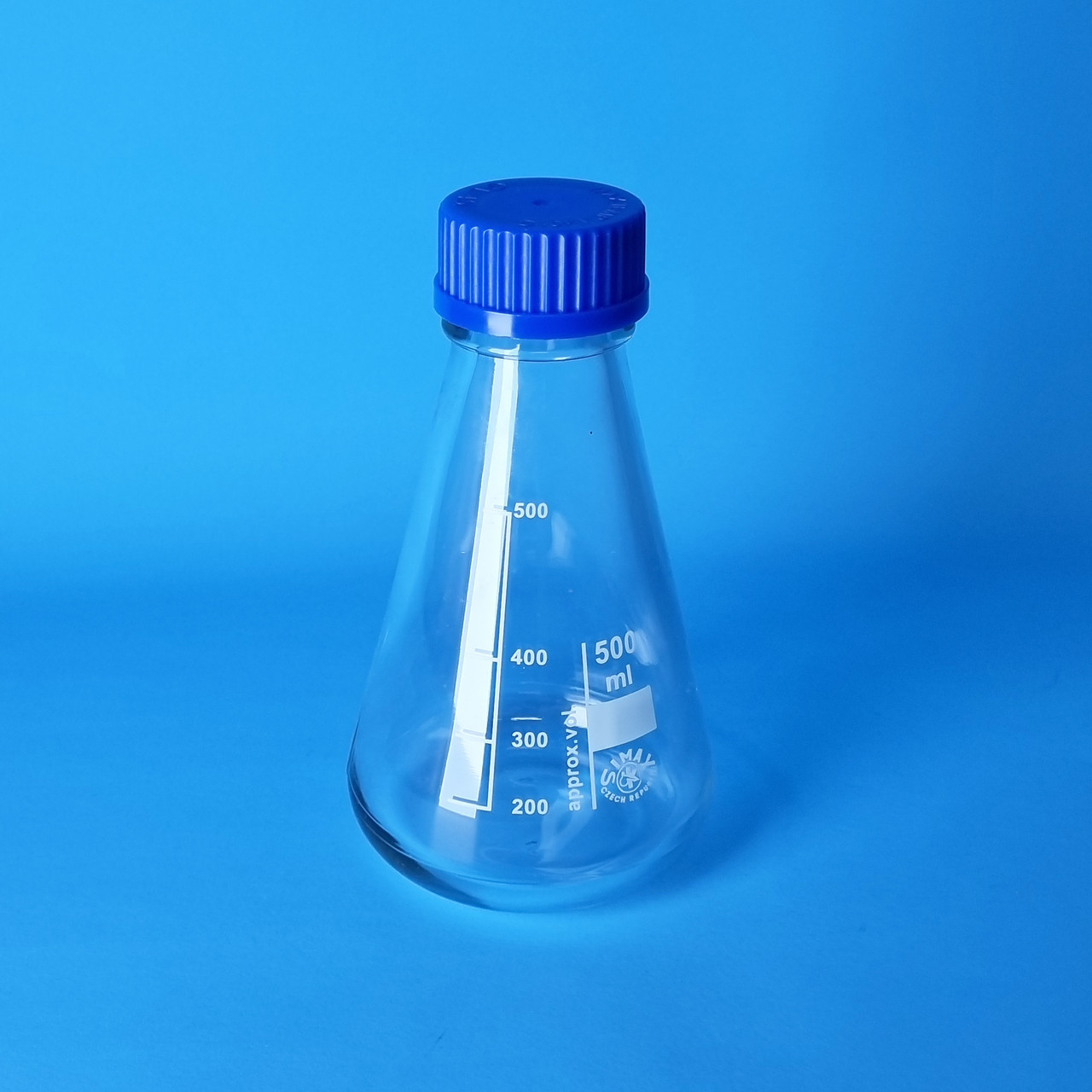 SIMAX® Heatproof Glass Conical Erlenmeyer Flask with Screw Cap Lid