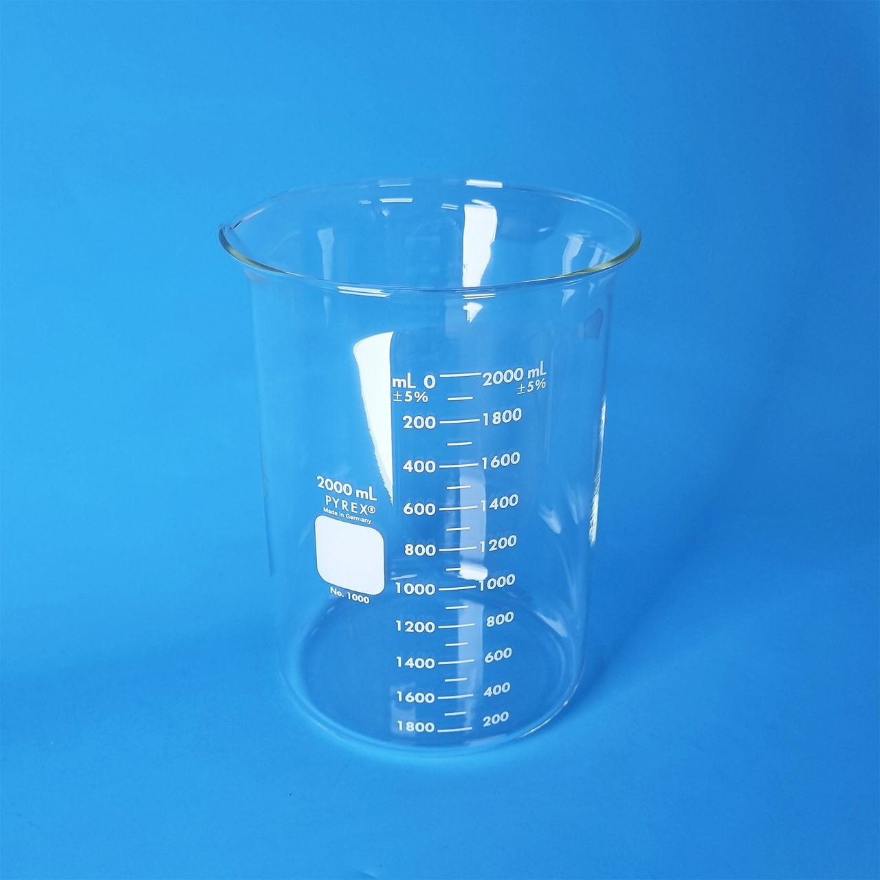 PYREX® Heatproof Glass Beaker, Double Graduated Low Form, 2000ml - Buy ...