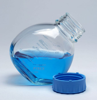 PYREX Dual Position Screw Cap Media Bottle with Large GL56 Lid, 500ml