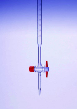 PYREX Straight Burette with PTFE Stopcock, Class B, 50ml
