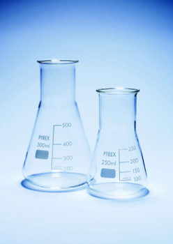 PYREX Borosilicate Glass Erlenmeyer Flask, Wide Neck, 2000ml