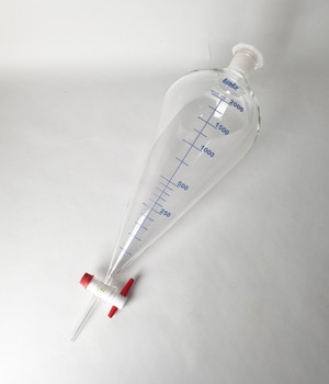 Separating Funnel, Conical, Graduated with PTFE Stopcock