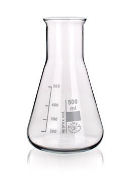 SIMAX Heatproof Glass Erlenmeyer Flask, Wide Neck, 500ml (Pack of 2)