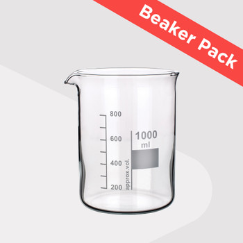 Low Form Heatproof Beaker Pack (Pack of 7 Sizes with Glass Stirring Rod) Low Form Heatproof Beaker Pack (Pack of 7 Sizes with Glass Stirring Rod)