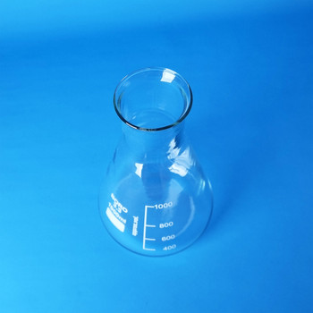 Borosilicate Heatproof Conical Erlenmeyer Flask, Wide Neck, 1000ml