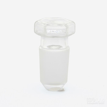 Stopper, Hexagonal, Clear Glass, NS 19/26 (Pack of 2)