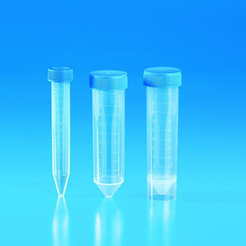 Conical Centrifuge Tubes, Screw Cap, Graduated, Sterile, 15ml (Pack of 500)