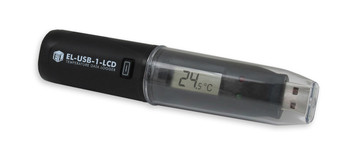 USB Temperature Data Logger, LCD Screen, -35°C to +80°C, EL-USB-1-LCD