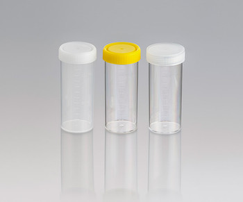 Screw Cap Containers, Labelled, Sterile with Yellow Cap, 120ml (Carton of 264)