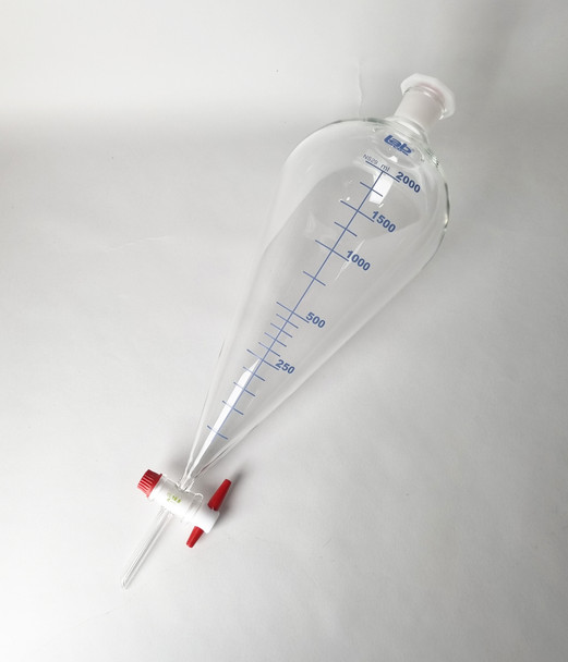 Separating Funnel, Conical, Graduated with PTFE Stopcock