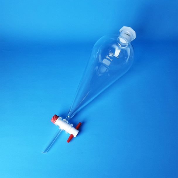 SIMAX Heatproof Separating Funnel, Conical with PTFE Stopcock, 1000ml