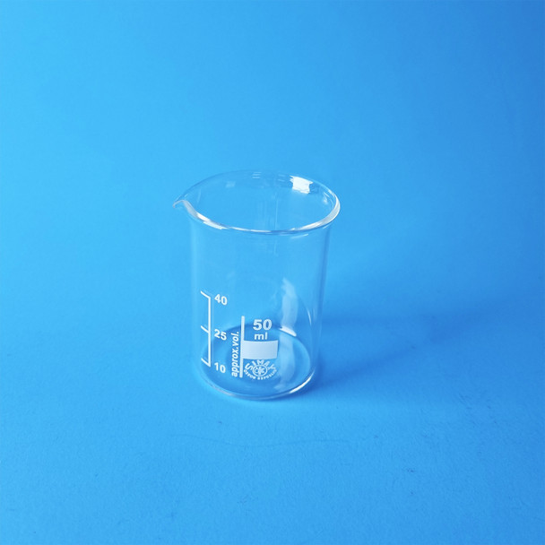 SIMAX Heatproof Glass Beakers, Low Form, 50ml (Pack of 2)