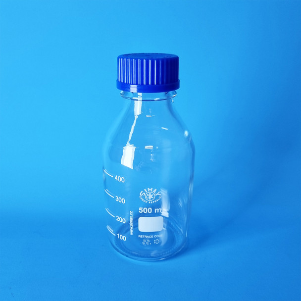 SIMAX Heatproof Lab Bottle with Screw Cap Lid, 500ml