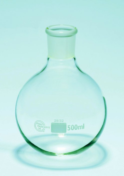 Quickfit PYREX Glass Round Bottom Flasks, 1000ml, 24/29 Short Neck