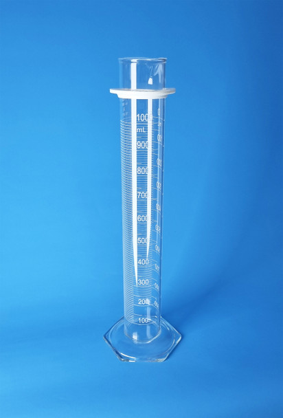 PYREX® Heatproof Glass Measuring Cylinder with Double Scale, Tall Form, Class A