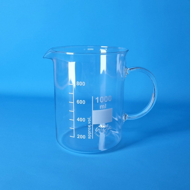 SIMAX® Heatproof Glass Beaker with Handle, Low Form, 1000ml