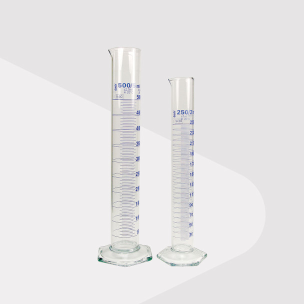 Borosilicate Glass Measuring Cylinder, Tall Form, Class A, 50ml