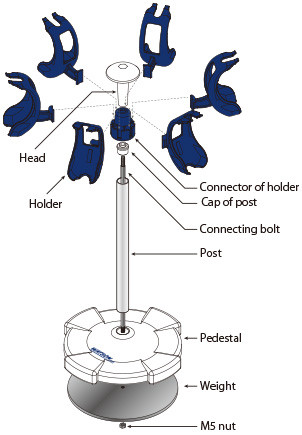 NEXTY Pipettor Carousel Stand, 6 Place