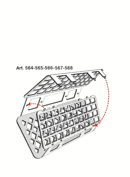 Universal Test Tube Rack, Autoclavable, 30mm holes (50ml tubes)
