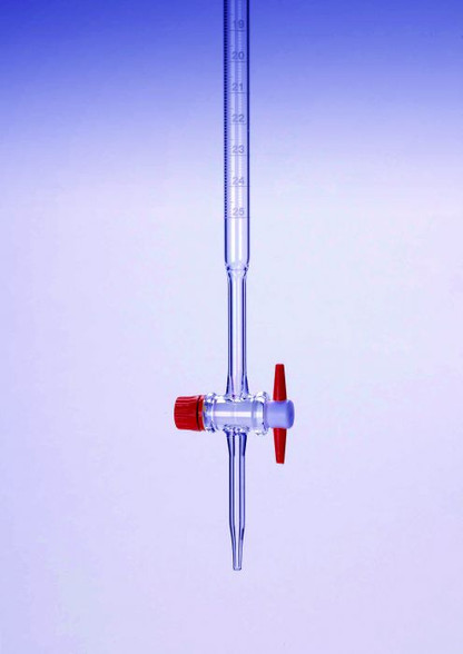 PYREX Straight Burette with PTFE Stopcock, Class B, 100ml - Buy Online