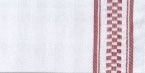 White Edge Red Tea Towels / PF1616862