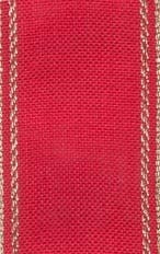 White Linen Band - Red / Gold / MH03190402