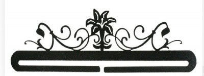 Lily Scroll Bell Pull - 12" / AM38022
