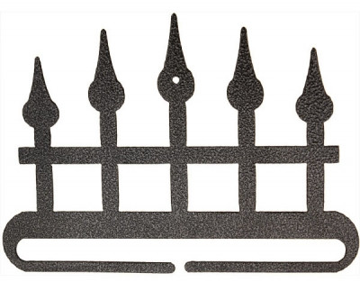 Iron Fence Split Btm - Charcoal - 6" / AM27612