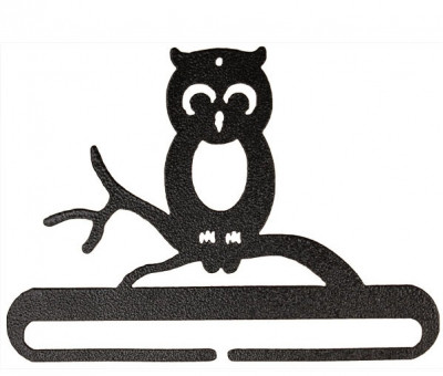 Whimsical Owl Split Btm - Charcoal - 6" / AM29182
