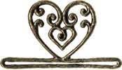 Antique Gold Filagree Heart - 3-1/4" / MHMMH2 Antique Gold Filagree Hear...