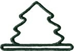 Green Mini Tree - 3-1/4" / MHMMT2 Green Mini Tree Metal 3-1/...