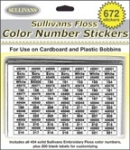 Floss Number Stickers / 38460 WI