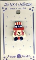 Uncle Sam Bunny Lapel Pin / MHUSA23
